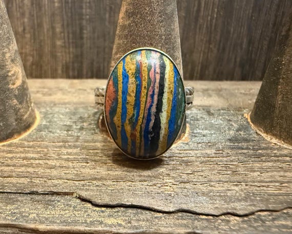 RB Rainbow Calsilica Ring - image 1