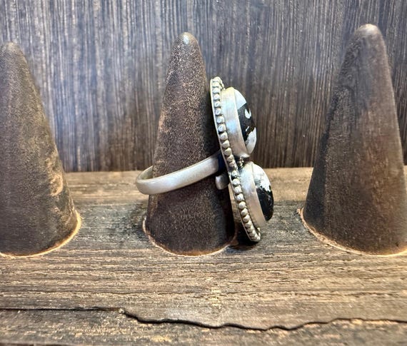 Adjustable, White Buffalo, Ring - image 5