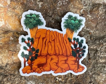 Joshua Tree National Park California - Vinyl Sticker - for Water bottle, Laptop, Notebook, Car Decal, Gift Idea