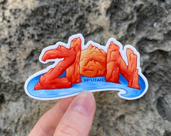 Zion National Park Sticker: The Narrows, Utah Vinyl Decal