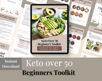 Kit per principianti Keto Over 50: piano alimentare e tracker (download PDF)