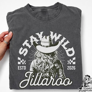 Jillaroo Stay Wild, t-shirt cowgirl australienne, t-shirt western couleurs confort