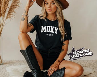 Operator Construction T-shirts for Excavator Dozer Grader Moxy Crew, Black Unisex  Cotton Tee