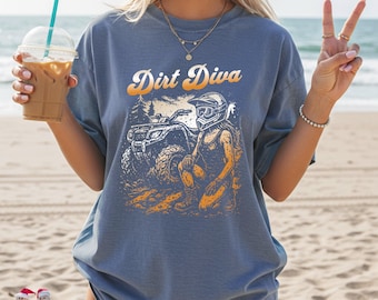 Dirt Diva ATV-förartröja | Terräng-fyrhjulingströja | Komfortfärger S-4XL