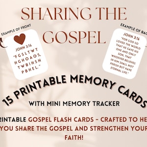 Cartões de Memória do Evangelho NVI | Atividade Divertida de Verão - 15 Cartões para Imprimir + Rastreador | Memorização das Escrituras | Compartilhando o Evangelho | Download Digital