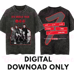 BTS World Tour Arirang PNG Design | Korean K-pop Printable (Digital Download)