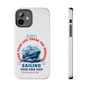Custodie per telefono avventurose, cover per telefono nautiche, regalo per marittimi, protezioni a tema marino, marinaio, custodia per cellulare a forma di nave, accessorio per gli amanti dell&#39;oceano