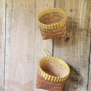 Mini Bamboo Rice Basket  Handmade Wakul Nasi  Eco-Friendly Natural Storage Box for Gift or Decor