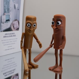 Tung Tung Tung Sahur Figure,Articulated Meme Toy, Viral Internet Character, 3D Printed Collectible, TikTok Trend, Funny Desk Toy or Gag Gift