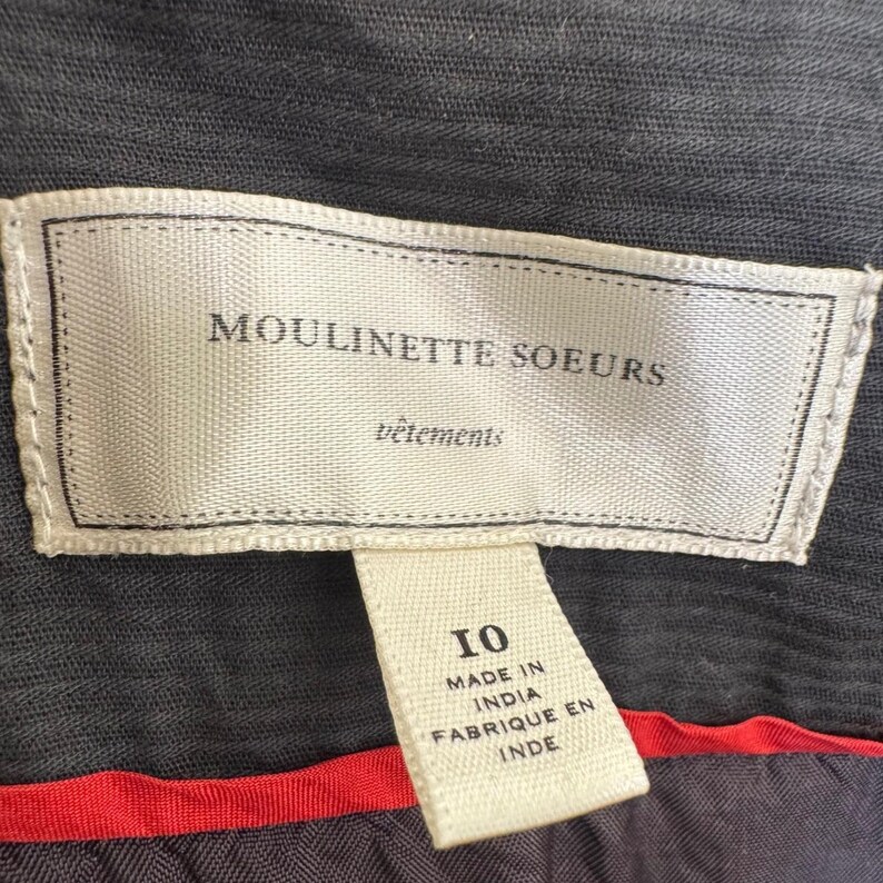 Anthropologie Moulinette Soeurs Embroidered Cotton Sheath Dress Size 10 India image 7