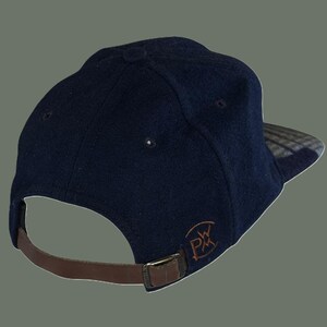 Vintage Pendleton USA Made Wolle Strapback Cap Southwestern Krempe Navy Hut Bild 3