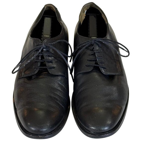 Cole Haan Black Leather Cap Toe Derby Dress Shoes 13M Men display picture 3
