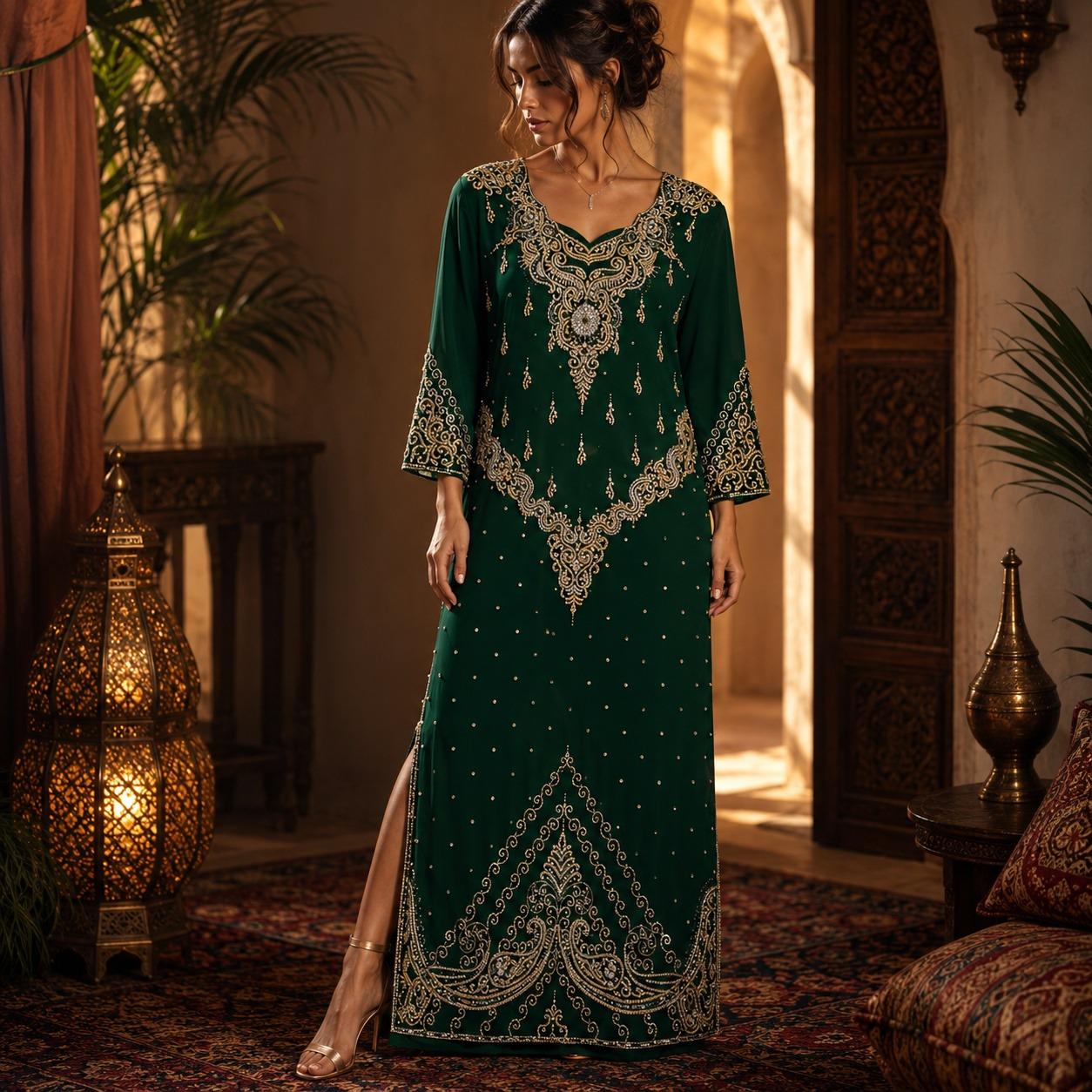 Green and Silver Dress
