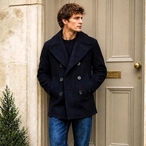 Navy Pea Coat 38 - Etsy Canada