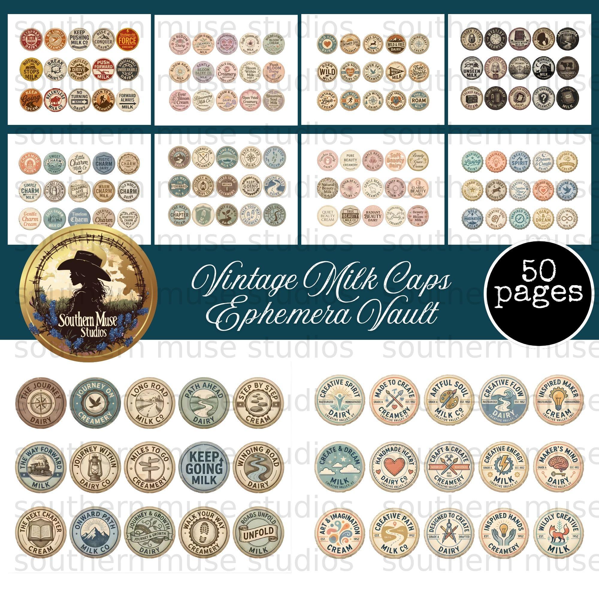 Antique milk caps - Etsy 日本