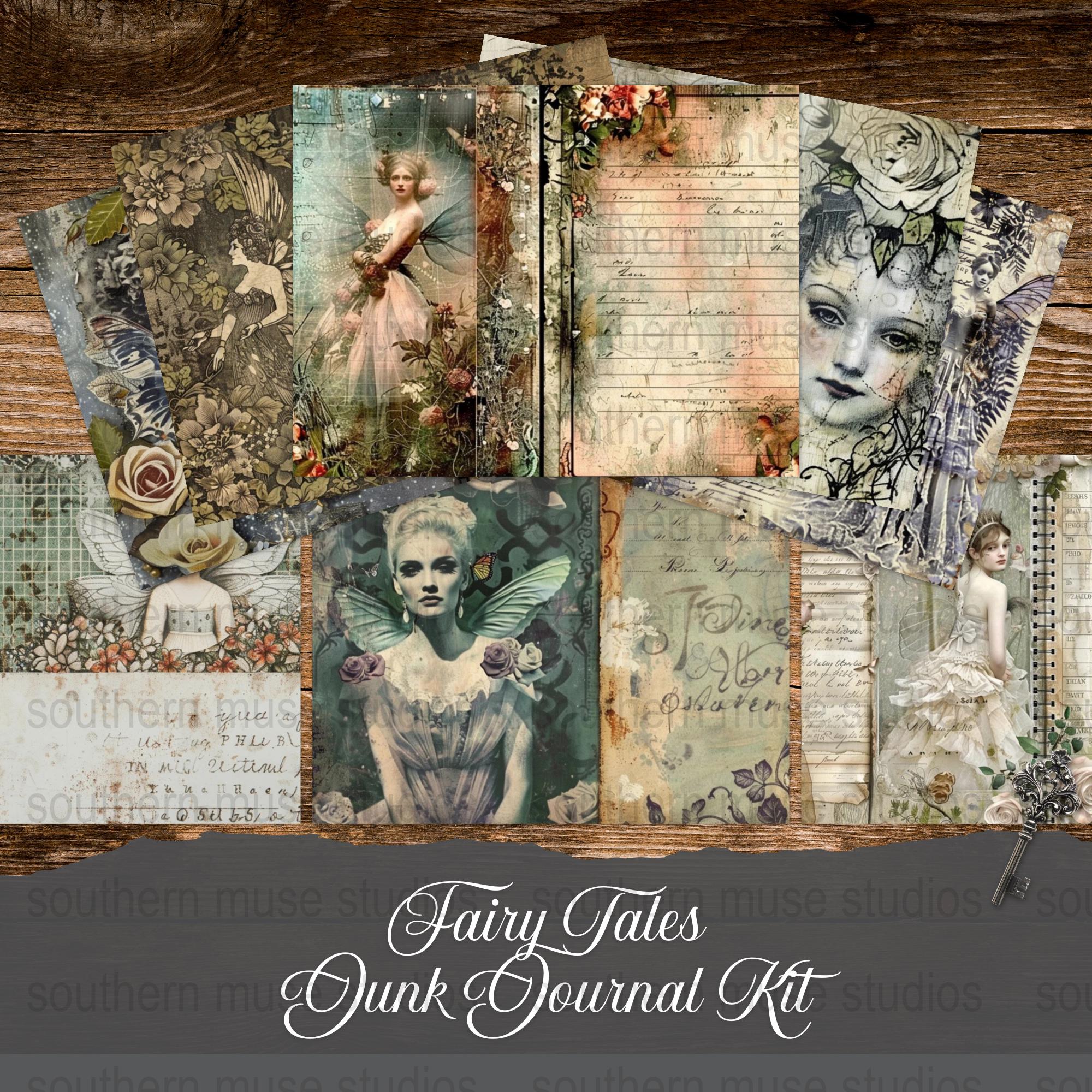 Fairy Tale Junk Journal Kit, Digital Paper, Collage Art, Printable ...
