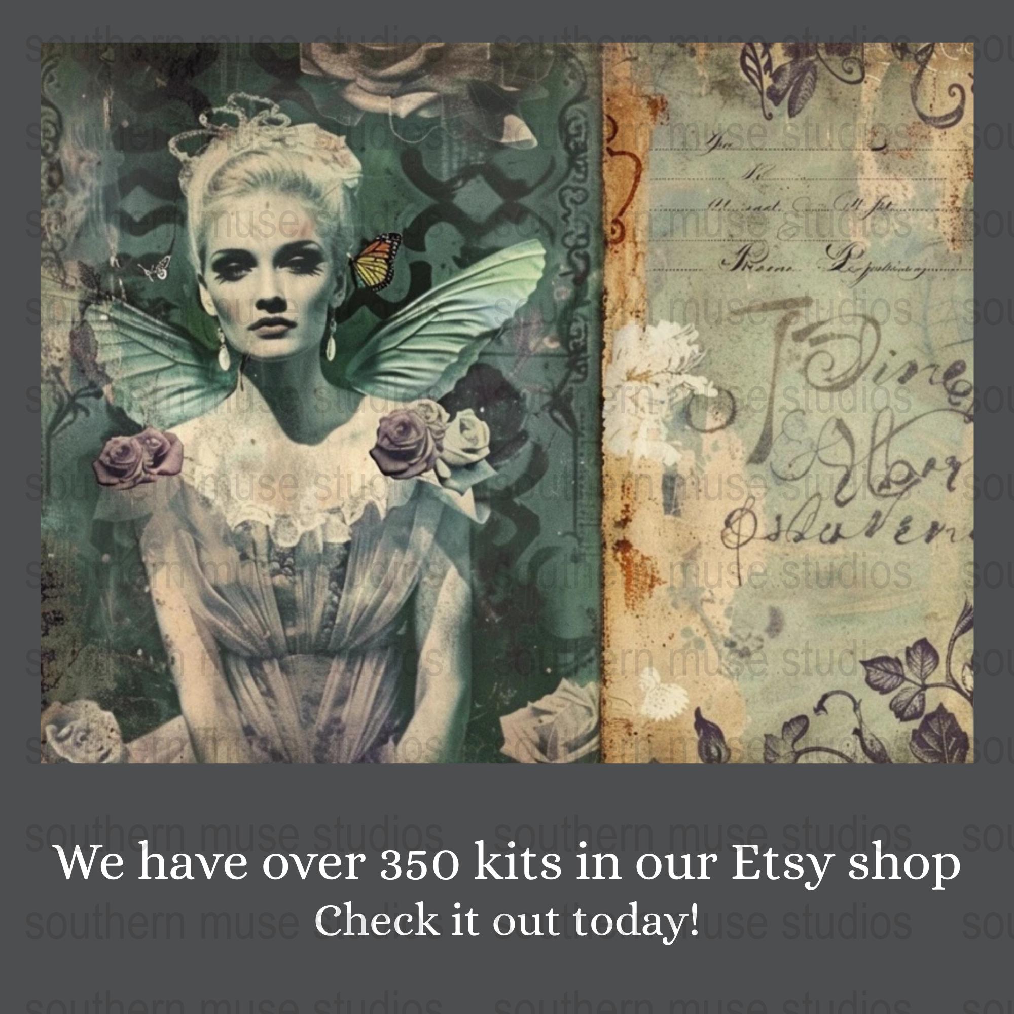 Fairy Tale Junk Journal Kit, Digital Paper, Collage Art, Printable ...