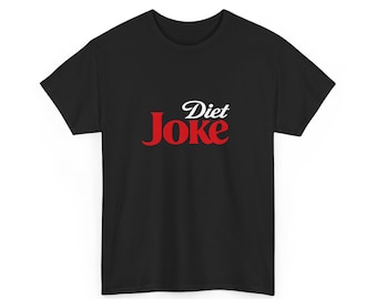 Unisex Diet Joke Shirt - Funny Coke Soda Parody Tee - Humor Coke Spoof T-Shirt - Retro Beverage Logo Graphic Tee - Cotton TeeGag Gift