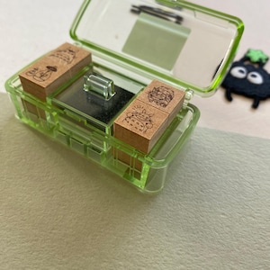 Studio Ghibli My Neighbor Totoro Wooden Stamp Set | Cute Totoro Mini Stamps with Ink Pad | Planner, Journal & Craft Stamps (4 or 9 pcs) image 6