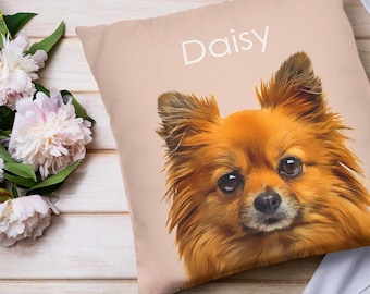 Almohada personalizada para mascotas, almohada personalizada para perros, almohada personalizada para perros, funda de almohada para gatos, memorial para mascotas, regalo para la pérdida de una mascota, regalo para amantes de los perros, memorial para perros