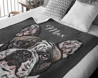 Custom Pet Blanket Using Pet Photo, Custom Dog Blanket, Personalized Dog Blankets, Cat Picture Blanket, Pet Photo Blanket, Dog Mom Gift