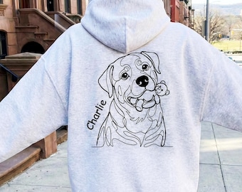 Personalized Dog Sweatshirt With Photo, Custom Pet Photo Hoodies, Cat Dad Gift Custom Hoodie, Custom Pet Photo shirt, Photo Dog Cat Shirt