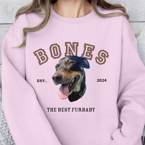 Aangepaste huisdiersweater met huisdierfoto, aangepaste hondenportrettrui gepersonaliseerde hondentrui hondensweater hond moeder cadeau aangepast kattenshirt