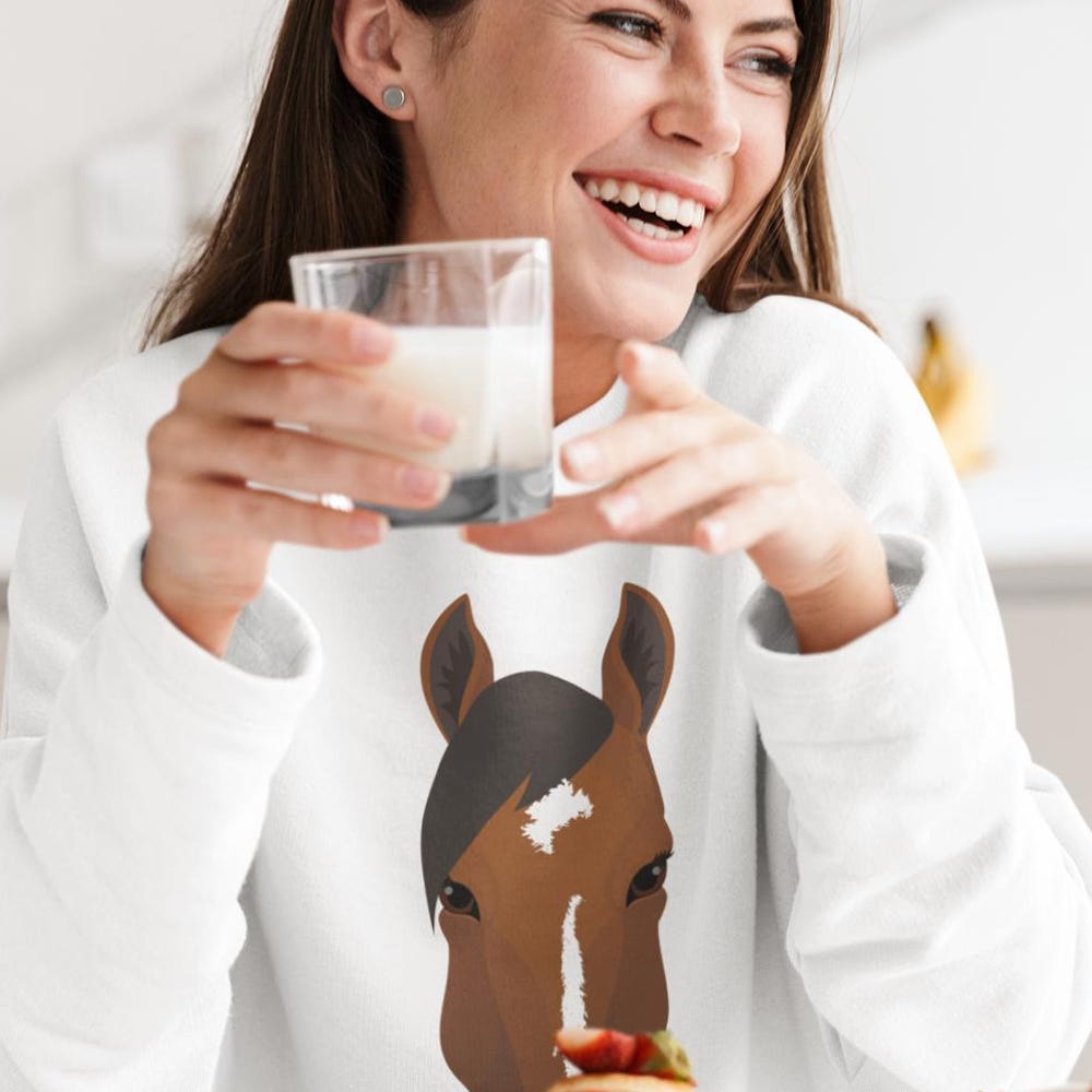 Horse Memorial, Personalized Horse Gift For Girl, Horse Owner Gift, Horse Lover,Custom Horse Sweatshirt From Photo, Horse Name Sweatshirt Alwasky