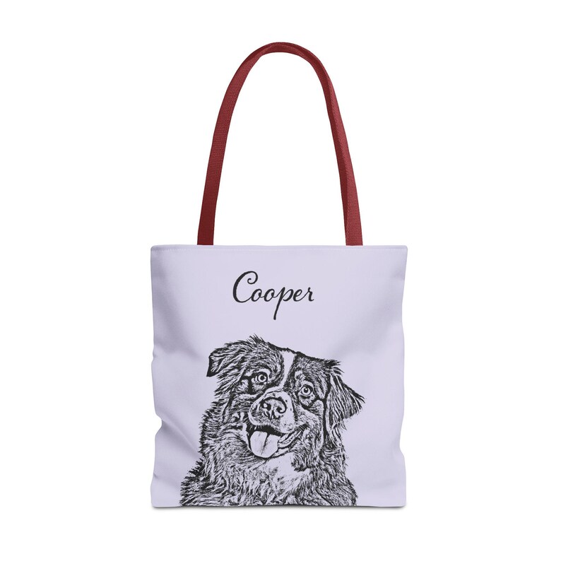 Bolsa de mano personalizada para mascotas, bolsa de mano personalizada para perros, regalo conmemorativo para mascotas, bolsa personalizada, regalo personalizado para mascotas, regalo por la pérdida de una mascota, regalo personalizado para amantes de los perros. imagen 7