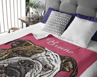 Custom Pet Blanket Using Pet Photo, Custom Dog Blanket, Personalized Dog Blankets, Cat Picture Blanket, Pet Photo Blanket, Dog Mom Gift