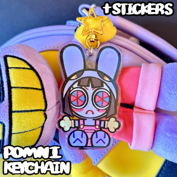 Jax-suit Pomni Keychain & Sticker - The Amazing Digital Circus TADC