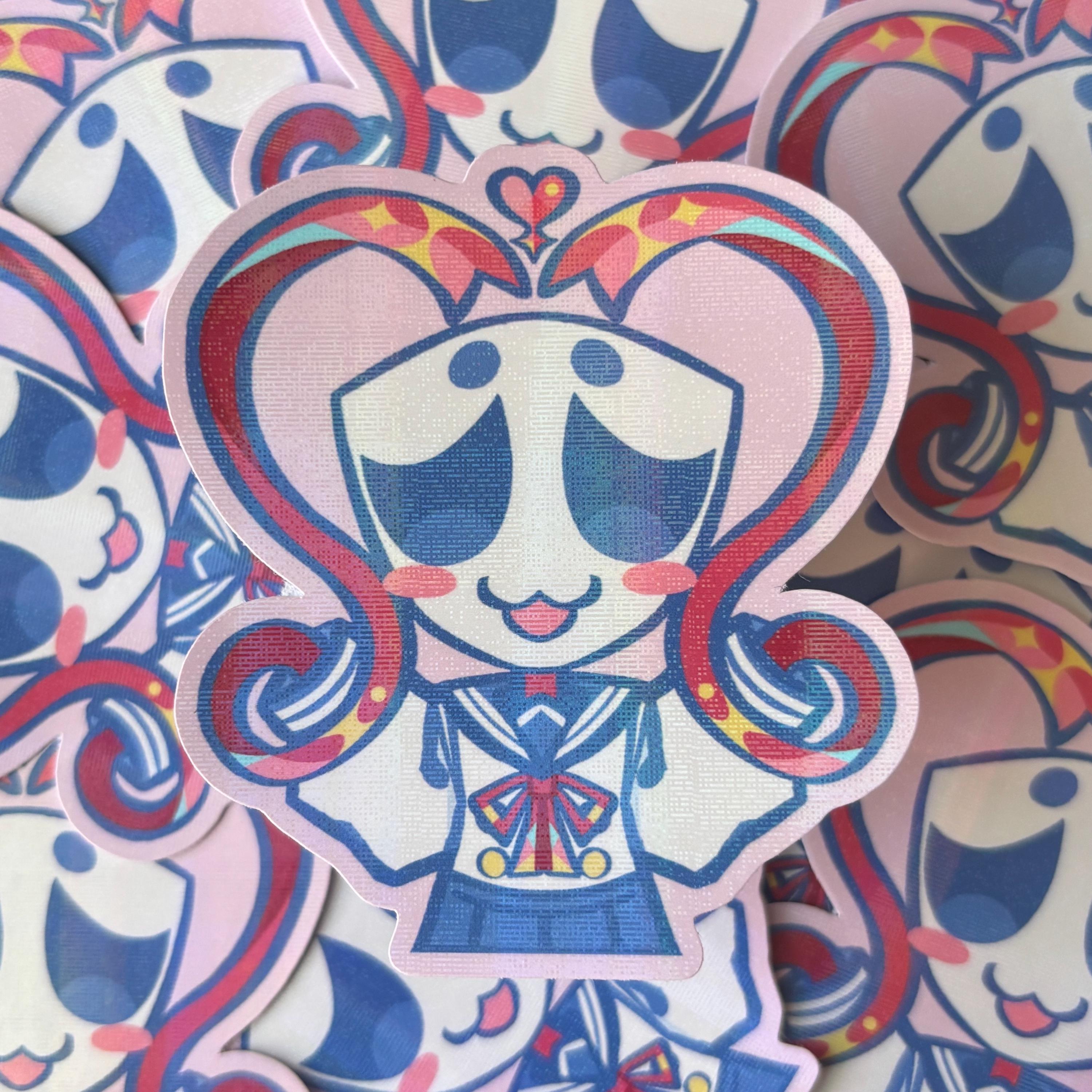 Gangle Button Gangle Anime Schoolgirl Keychain,badge Button & Sticker - the Amazing ...