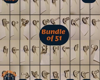 51 Laser Cut Magnet Designs Bundle (Instant Download - svg, pdf, ai, dxf, cdr)