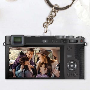 Personalized Digital Camera Keychain, Custom Photo Keychain, Phone Camera Keyring, Family Friendship Marriage Moments Custom Gift