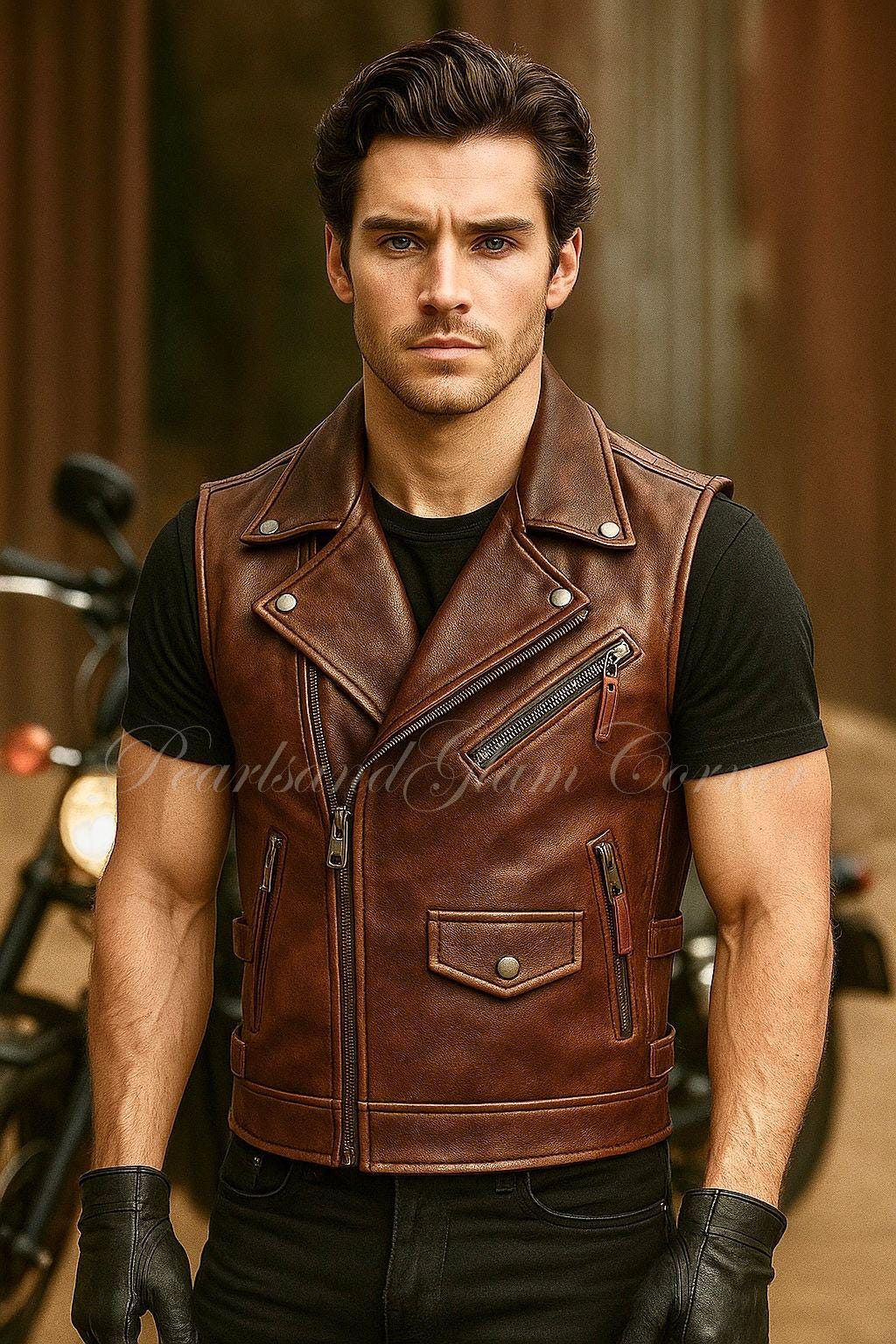 Unik Leather Vest UK