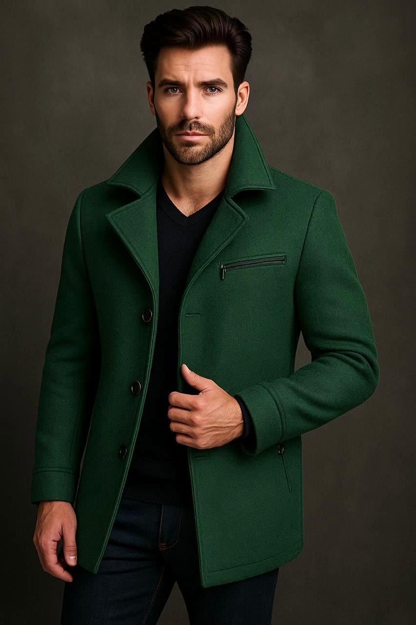 Buy Men's Brown Wool Peacoat, Vintage Victorian Winter Pea Coat