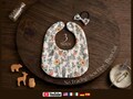 Basic Elegant Baby Bib 3 Sizes & Bow Hair Tie Sewing Pattern, No Tracing! Sew First-Then Cut, All Languages Video Tutorial A4 Letter PDF