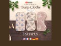 Burp Cloth Sewing Pattern 30-Minute 3 Shapes No Tracing! Sew First-Then Cut, Beginner Friendly All Language Video Tutorial A4 & Letter PDF09 product logo