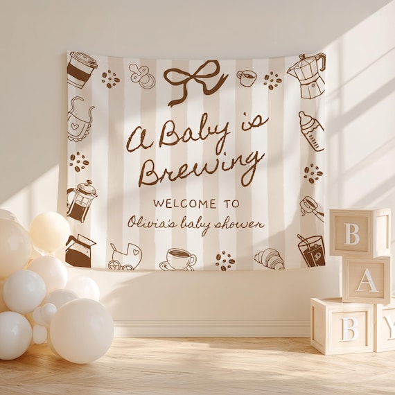 Striscione Baby Shower 'It's A Boy' In Tela - Decorazione Per