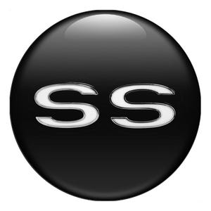 Lot de 4 enjoliveurs centraux Chevrolet SS de haute qualité, emblème avec logo imprimé en 3D pour enjoliveurs, autocollant en silicone bombé pour téléphone, ordinateur portable, réglage de voiture