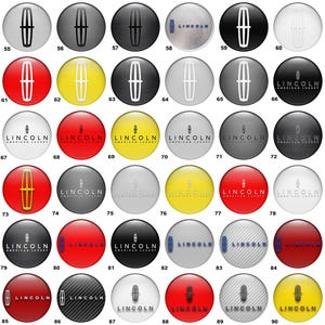 Set of 4 All Brand Center Cap Stickers – Handmade Rim Emblems – Custom Wheel Decals – Multiple Logo Designs Available