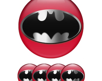Dark Hero 3D Domed Epoxy Resin Sticker – Waterproof Bat Style Decal for Wheels, Laptops, Phones & Gear