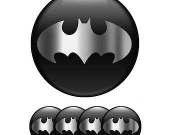 Bat Style 3D Domed Sticker – Glossy Dark Hero Waterproof Decal for Cars, Laptop, Phone & Accessories
