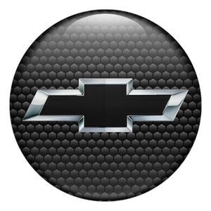 Chevrolet Wheel Center Cap Stickers | 3D Domed Silicone Emblems | Hub Cap Decals for Car Tuning, Phone, Laptop|Self-Adhesive Car accessories