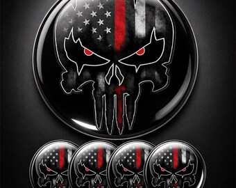 Skull 3D Domed Sticker, Gothic Aesthetic Decal, Waterproof Epoxy Resin Sticker, Edgy Laptop Car Biker Sticker