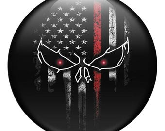 Skull 3D Domed Sticker, Gothic Aesthetic Decal, Waterproof Epoxy Resin Sticker, Edgy Laptop Car Biker Sticker