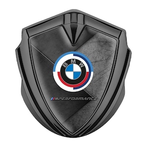 BMW Metal Shield Emblem – Custom 3D Domed Epoxy Resin Logo, Self-Adhesive Car Badge, Auto Tuning Accessory, Gift for BMW Lovers