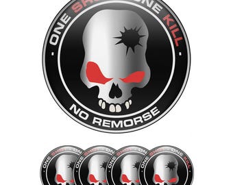 Pegatina de calavera 3D de resina epoxi abovedada: calcomanía impermeable para coche, emblema de calavera de motociclista para coches, motos y equipo.