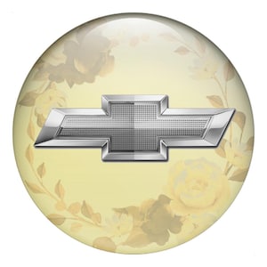Enjoliveurs centraux de qualité supérieure Chevrolet, lot de 4 pièces - Autocollants de logo de voiture à impression 3D, Autocollant en silicone bombé pour jantes, téléphone, ordinateur portable, tuning automobile