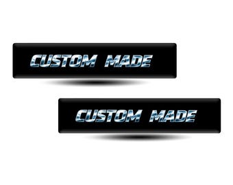Custom Made Limited Edition Stickers, 2 Pack Domed Epoxy Decals, 3D Glossy Car Stickers, Waterproof Auto Badge Style
